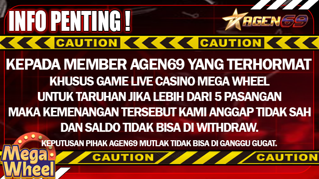 MEGA WHEEL BANJIR JACKPOT AGEN69